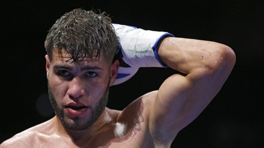 Prichard Colón at a boxing game.