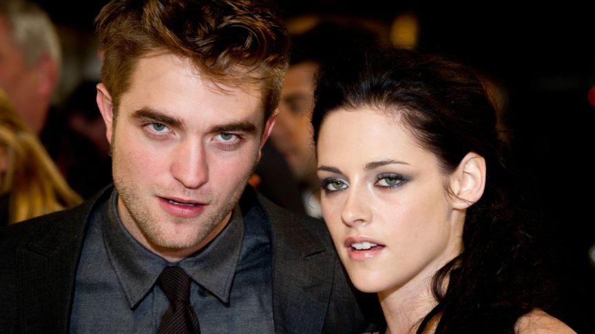 Robert Pattinson and Kristen Stewart attend the UK premiere of The Twilight Saga: Breaking Dawn Part 1 at Westfield Stratford City on November 16, 2011 in London, England