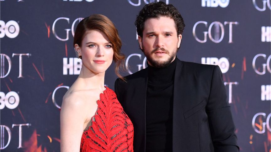 Rose Leslie and Kit Harington