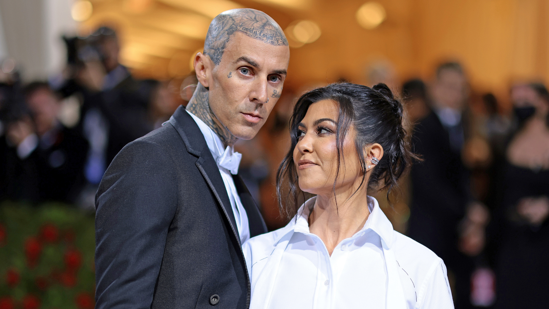 Travis Barker and Kourtney Kardashian