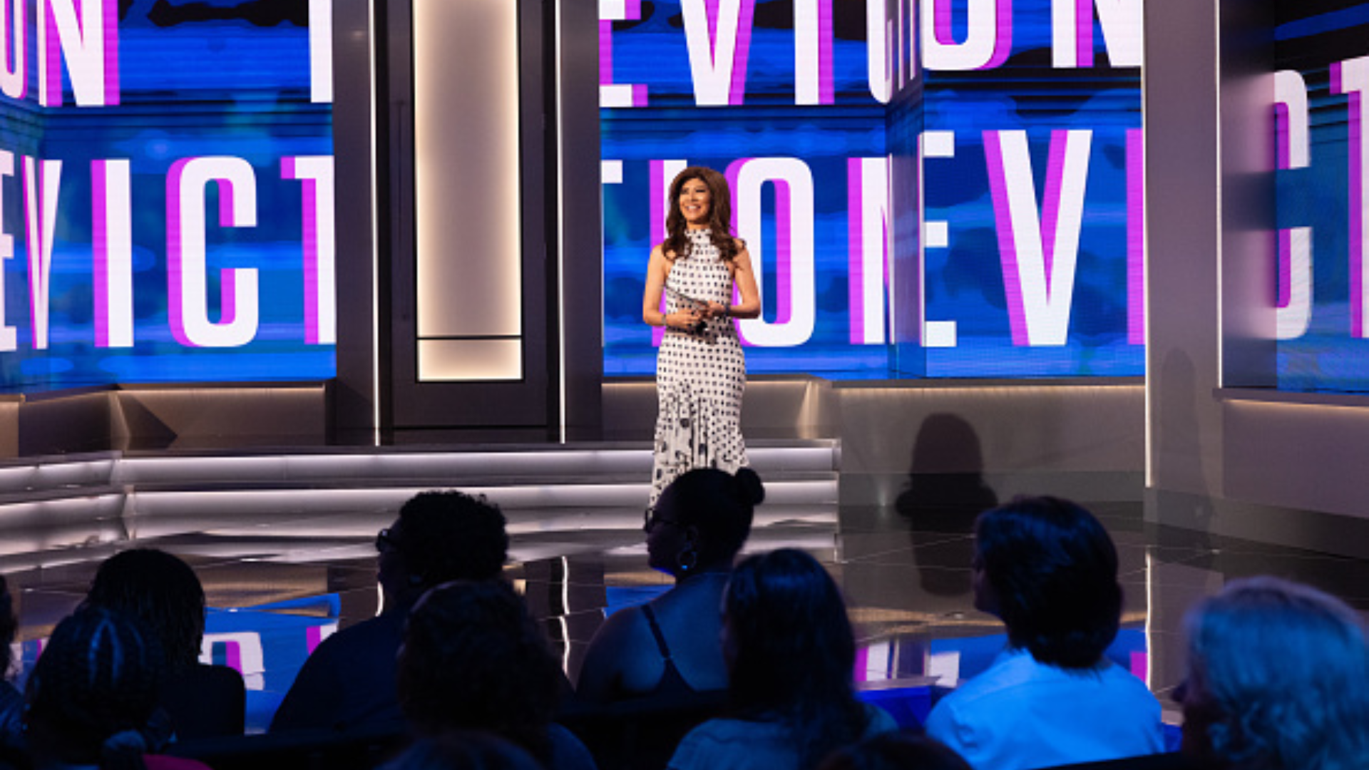 LOS ANGELES - JULY 16: Julie Chen Moonves of the CBS series Big Brother, scheduled to air on the CBS Television Network. (Photo by Matthew Taplinger/CBS via Getty Images)