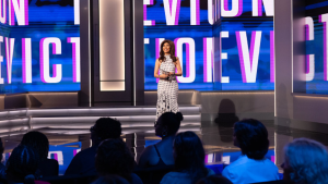 LOS ANGELES - JULY 16: Julie Chen Moonves of the CBS series Big Brother, scheduled to air on the CBS Television Network. (Photo by Matthew Taplinger/CBS via Getty Images)