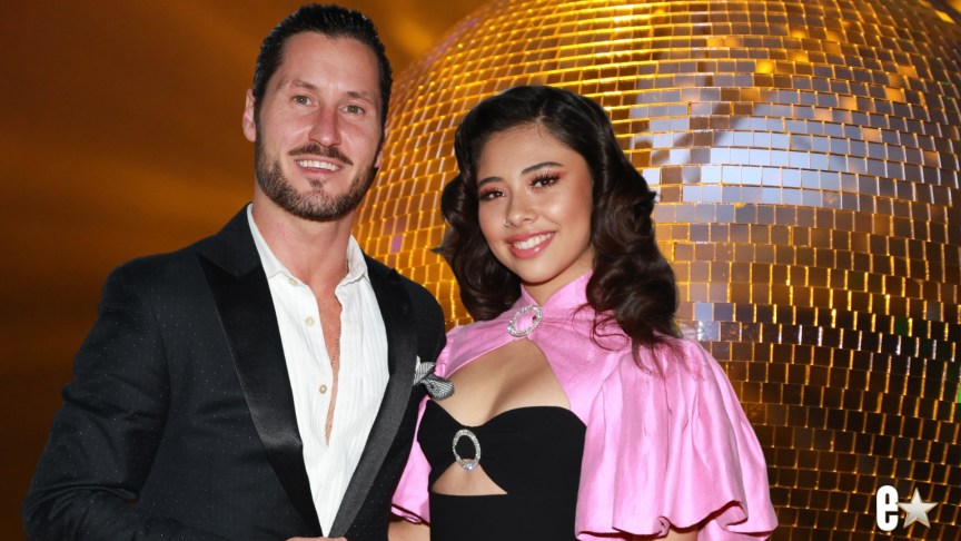 Val Chmerkovskiy and Xochitl Gomez attend an event
