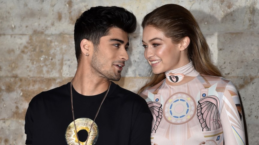 Zayn Malik and Gigi Hadid attend a fashion event