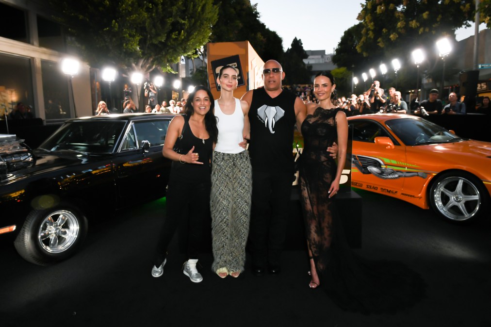 "Fast and Furious" Michelle Rodriguez, Meadow Walker, Vin Diesel, and Jordana Brewster