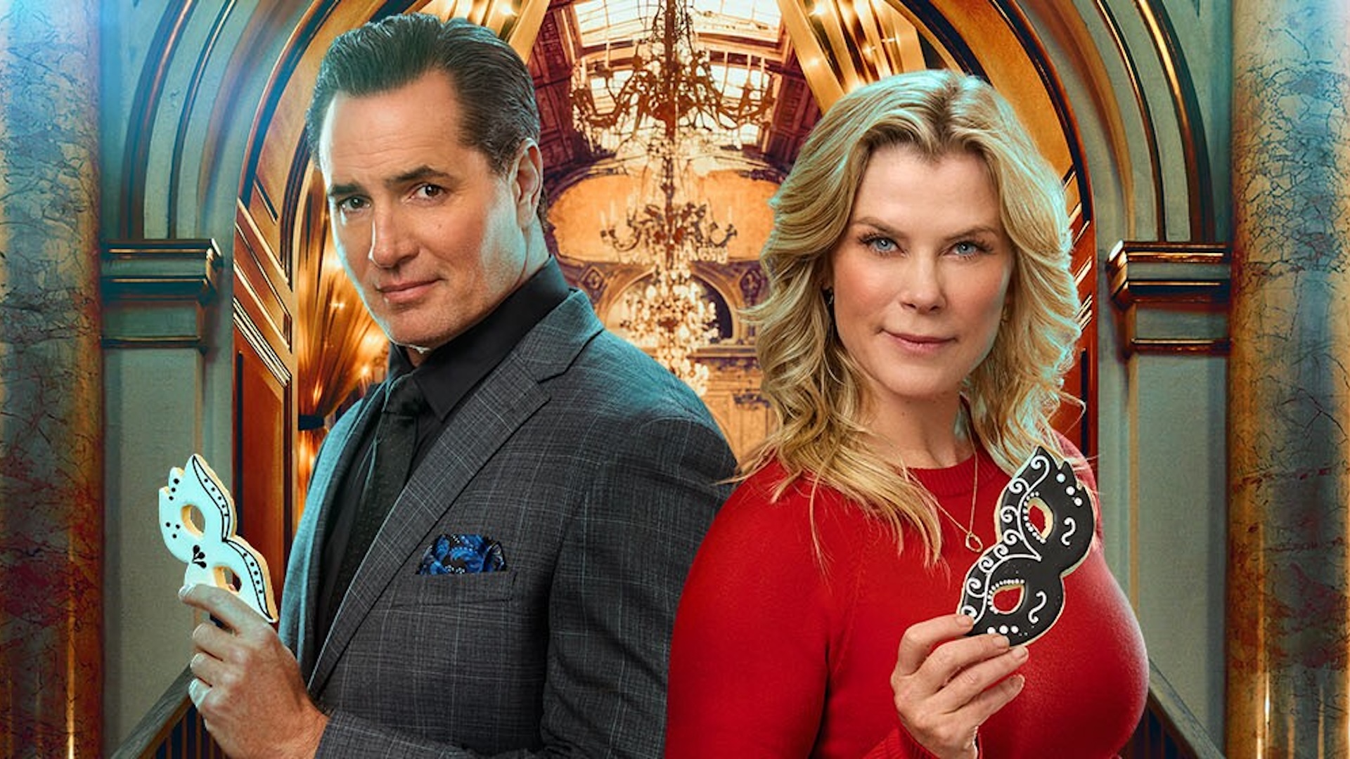 Victor Webster and Alison Sweeney in Hannah Swensen Mysteries