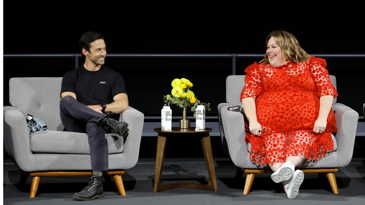 Milo Ventimiglia and Chrissy Metz