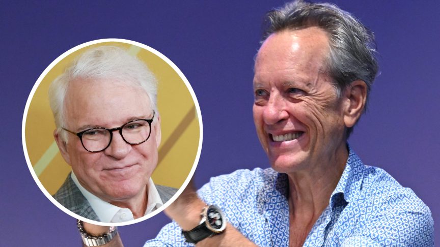 Steve Martin and Richard E. Grant.