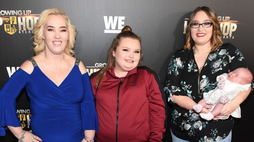 June Shannon, Alana Thompson, Lauryn 'Pumpkin' Shannon and Ella Grace Efird attend an event