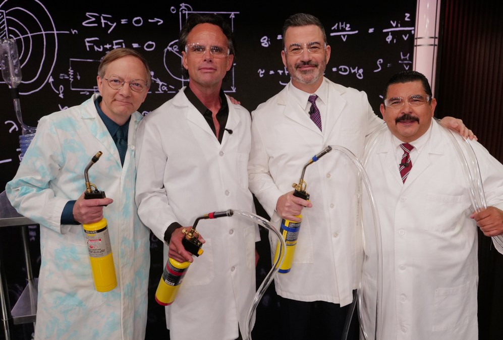 “SCIENCE BOB” PFLUGFELDER, WALTON GOGGINS, JIMMY KIMMEL, GUILLERMO RODRIGUEZ