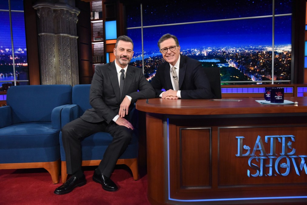 Jimmy Kimmel and Stephen Colbert