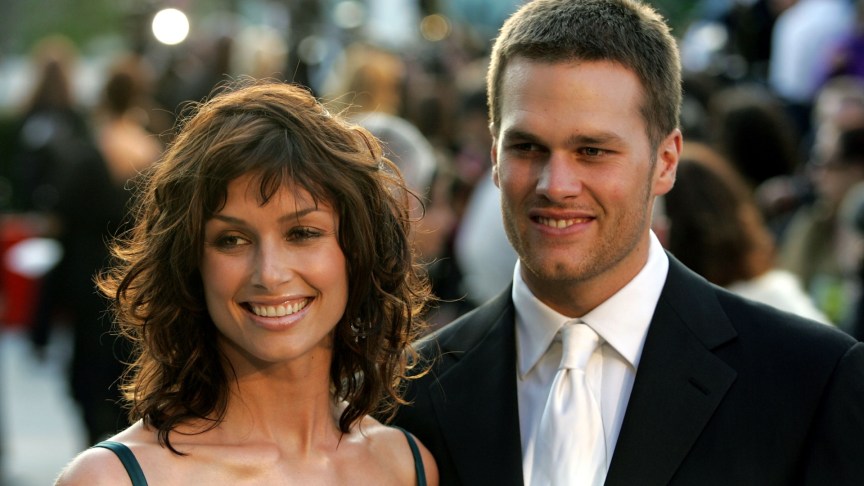 Bridget Moynahan and quarterback Tom Brady attend an event