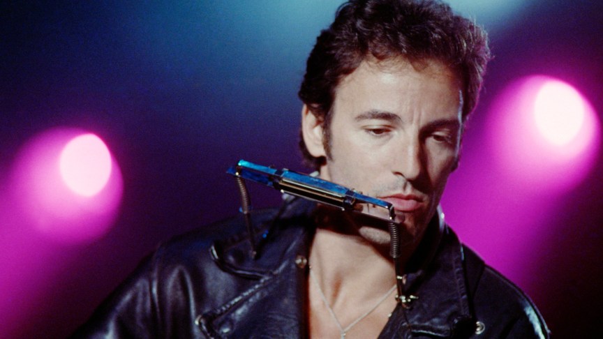 Bruce Springsteen performing onstage