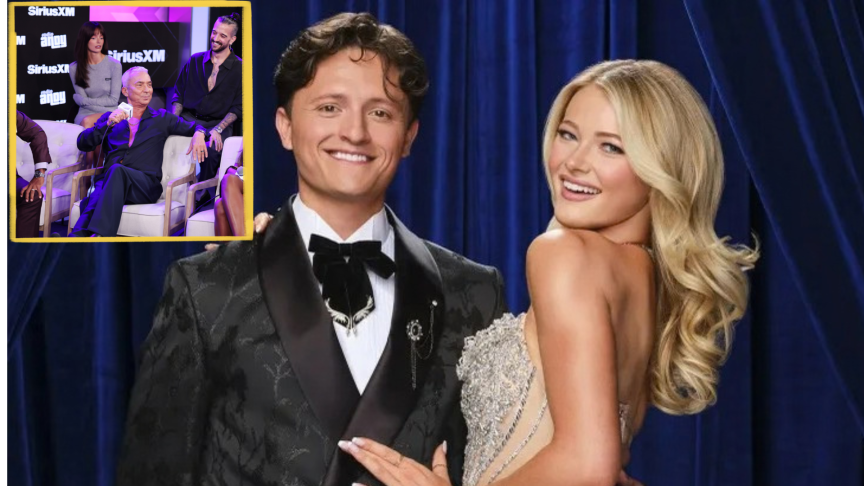 Connor Wood wears a tux next to Rylee Arnold.
