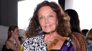 Diane von Furstenberg poses at an event