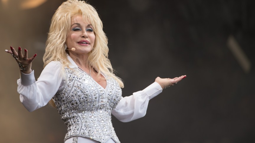 Dolly Parton performing onstage