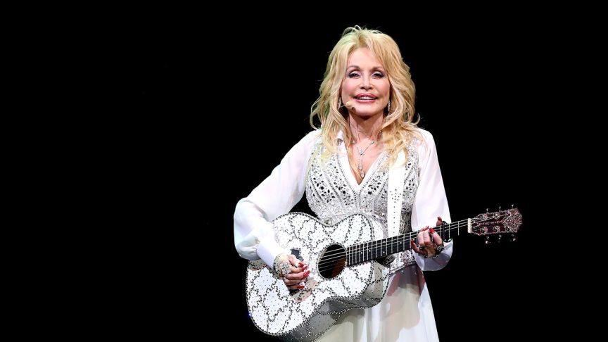 Dolly Parton performs on stage at Rod Laver Arena on February 11, 2014 in Melbourne, Australia