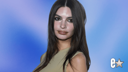 Emily Ratajkowski Dazzles in Plunging Dress with Boyfriend & 5-Year-Old Son