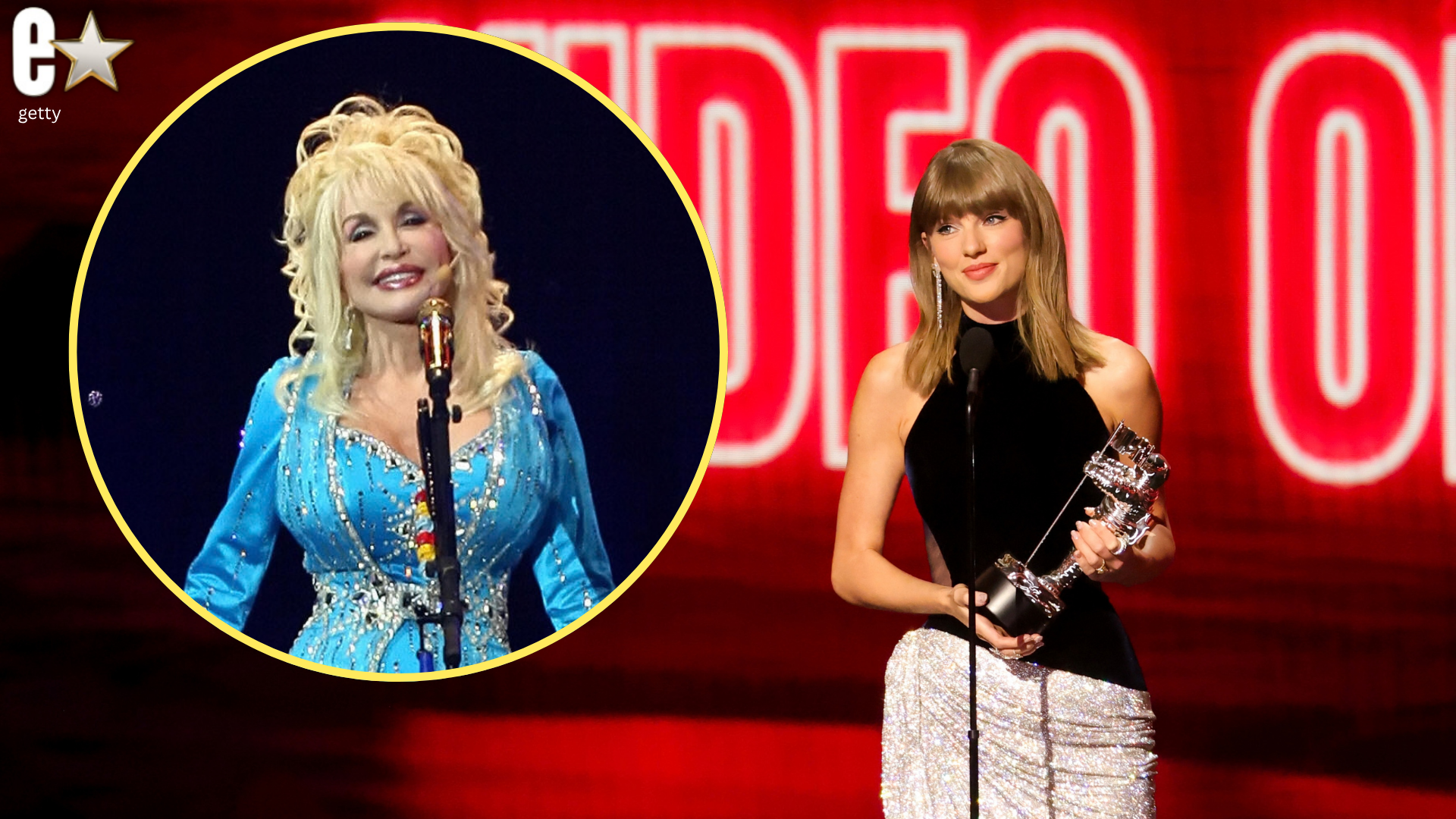 Taylor Swift homenageia ‘Ultimate Showgirl Dolly Parton’ em momento emocional no VMAs da MTV de 2026