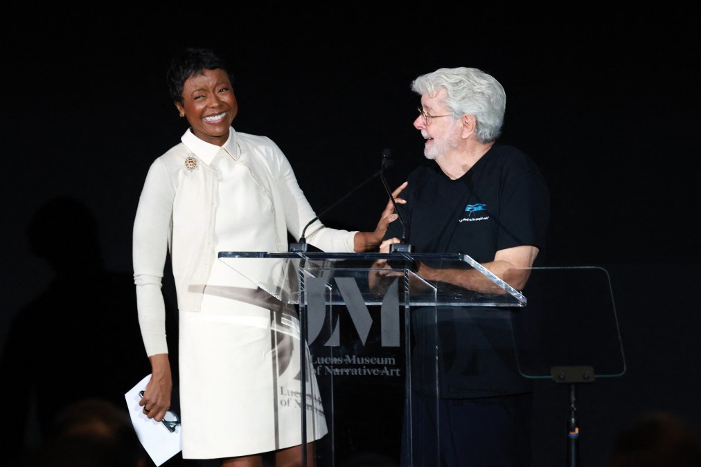 George Lucas at the US-MUSEUM-VISUAL ARTS-EXHIBITION