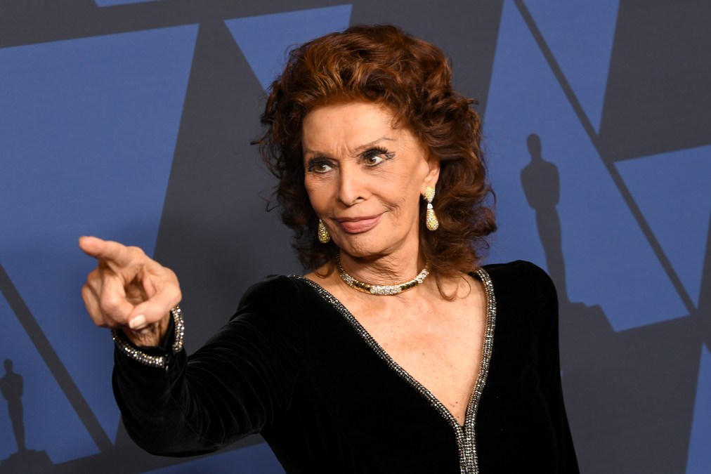 Sophia Loren at an event in 2019