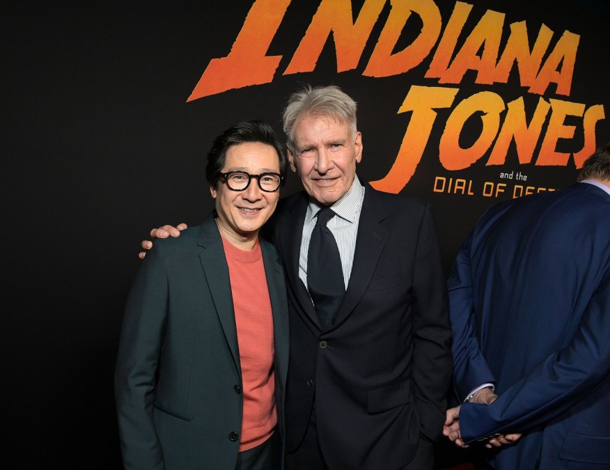 Ke Huy Quan and Harrison Ford