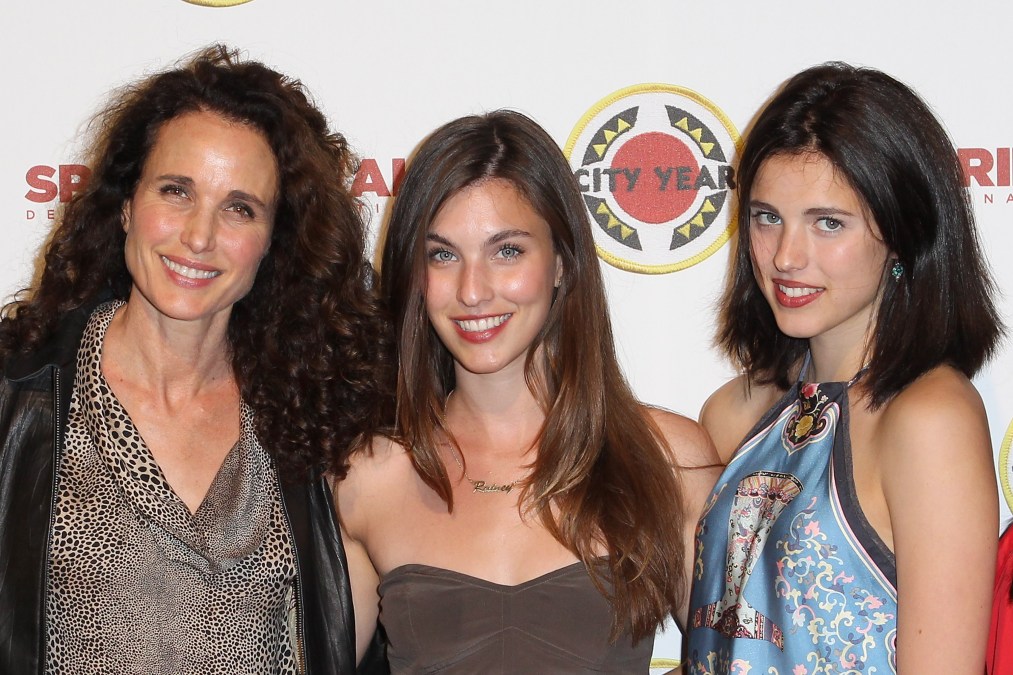 Andie MacDowell, Rainey Qualley, and Margaret Qualley.