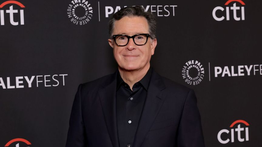 Stephen Colbert celebrates Emmy for 'Late Show' Emmys win after Trump attacks