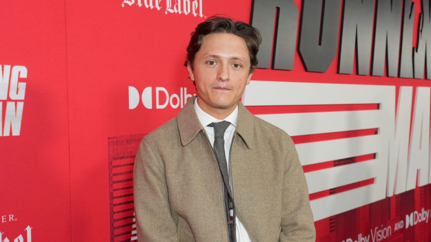Connor Wood attends "The Running Man" New York Premiere at AMC Lincoln Square 13 on November 09, 2025, in New York, New York.