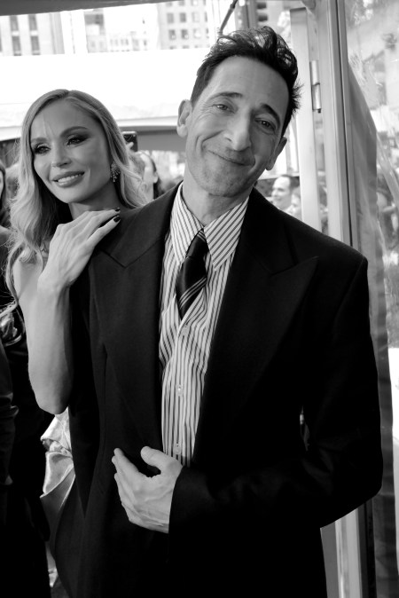 Georgina Chapman and Adrien Brody attend The 79th Annual Tony Awards 