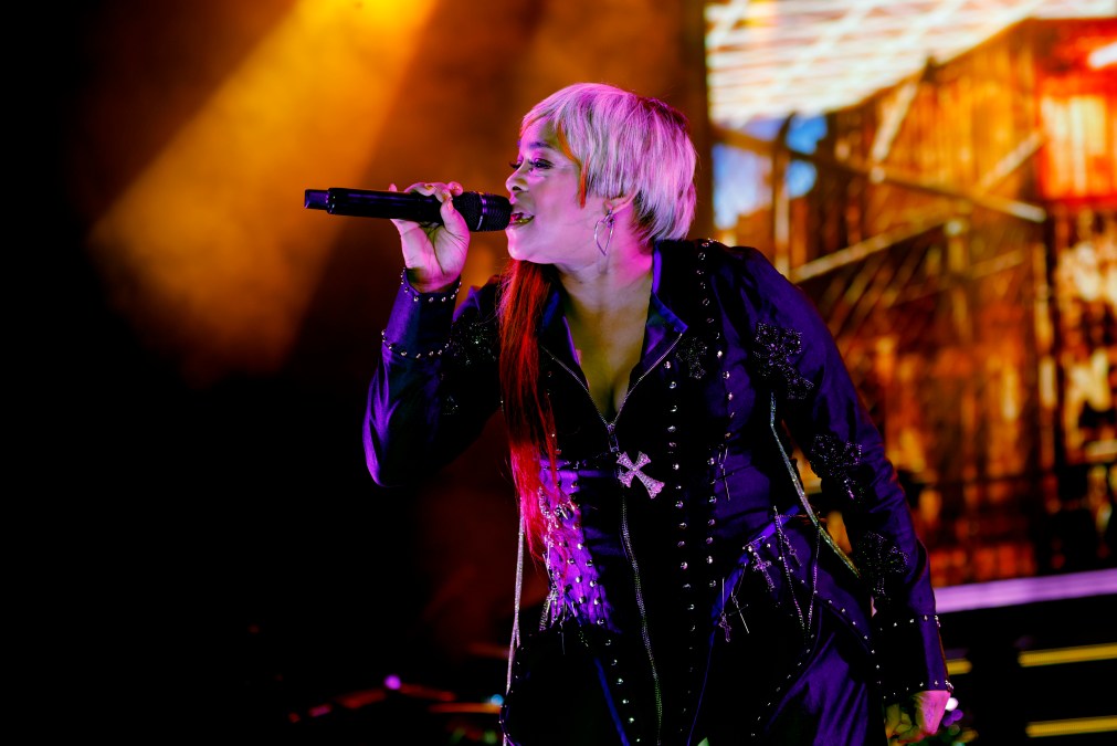 Tionne "T-Boz" Watkins performing at the FirstBank Amphitheater in Franklin, Tennessee in August 2026