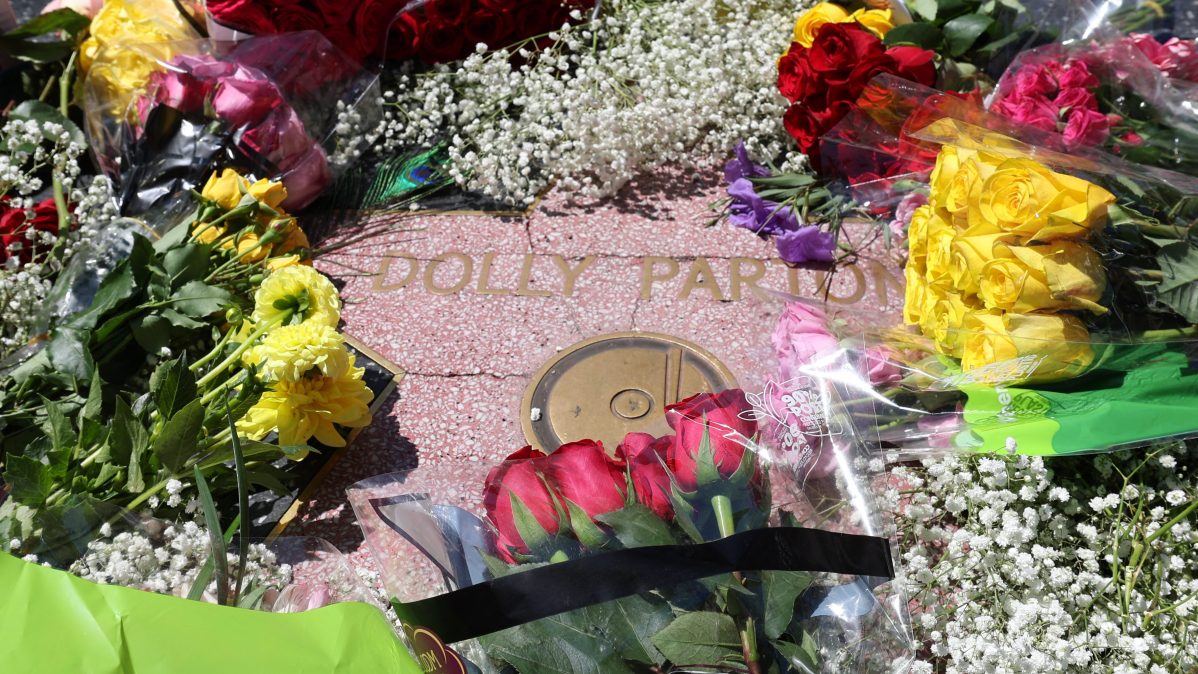 Dolly Parton's Walk of Fame star.