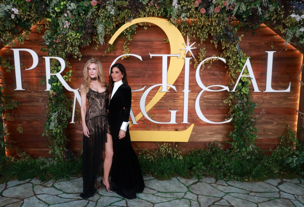 Nicole Kidman and Sandra Bullock at the premiere of "Practical Magic 2."