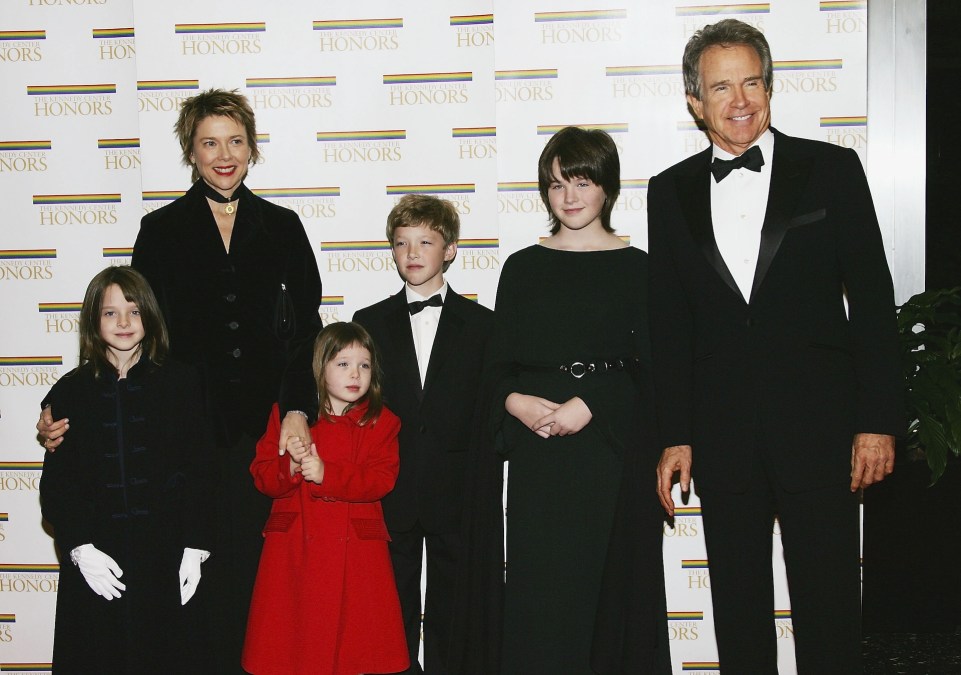 Annette Bening, Warren Beatty and children
