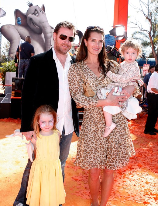 Brooke Shields, Chris Henchy, Rowan Henchy, Grier Henchy