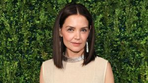 US actress Katie Holmes attends the 19th Annual Chanel Tribeca Festival Artists Dinner at Tribeca Grill in New York, on June 8, 2026