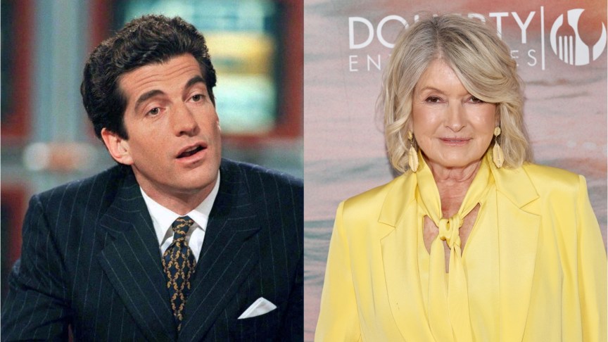Martha Stewart and John F. Kennedy Jr.