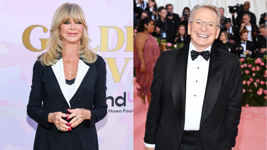 Bob Mackie and Goldie Hawn