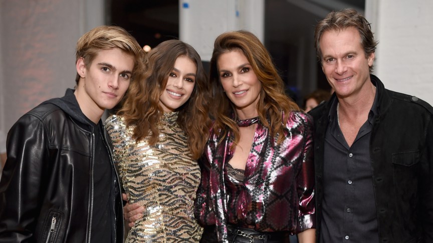 Presley Gerber, Kaia Gerber, Cindy Crawford and Rande Gerber