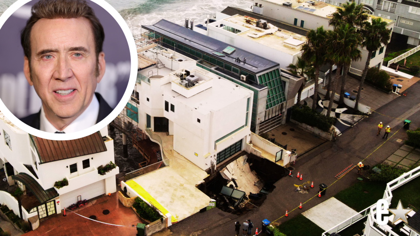 Nicolas Cage’s Malibu Street Evacuated After Sinkhole Opens
