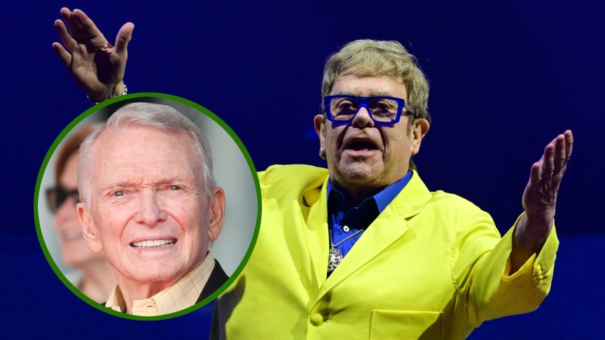 Bob Mackie and Elton John.
