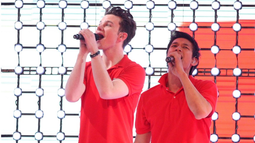 Chris Colfer and Harry Shum Jr