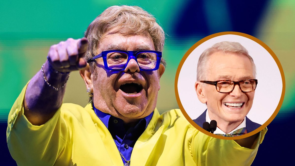 Elton John and Bob Mackie.