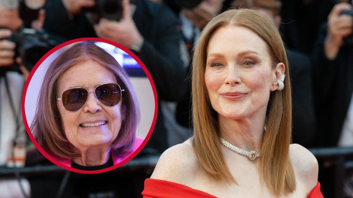 Gloria Steinem and Julianne Moore.