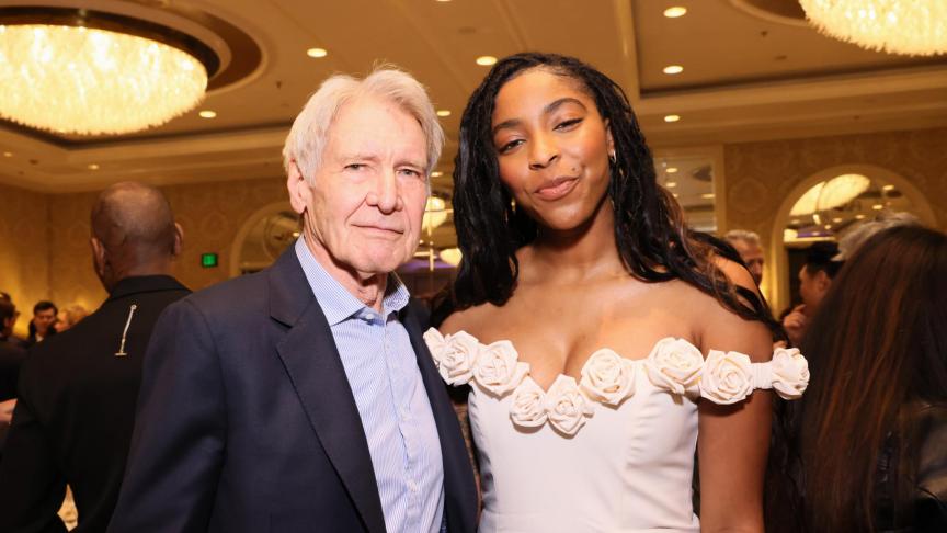 Harrison Ford and Jessica Williams from Shrinking