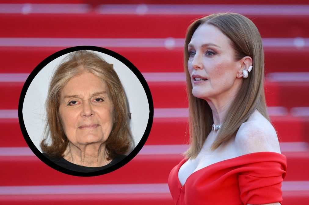 Gloria Steinem and Julianne Moore.