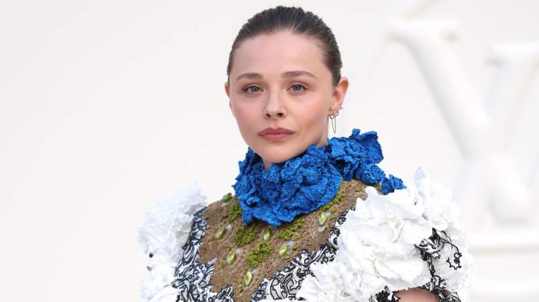 Chloë Grace Moretz poses for photos during Paris Fashion Week