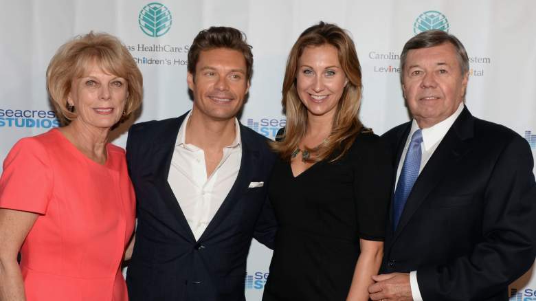Connie Seacrest, Ryan Seacrest, Meredith Seacrest and Gary Seacrest attend an event