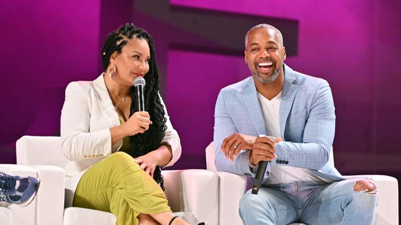 Egypt Sherrod and Mike Jackson at the the 2023 ESSENCE Festival Of Culture