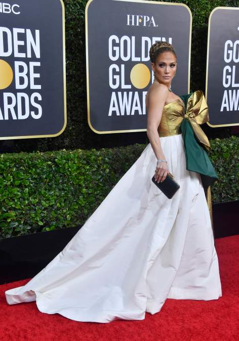 Jennifer Lopez at the 77th Golden Globe Awards.